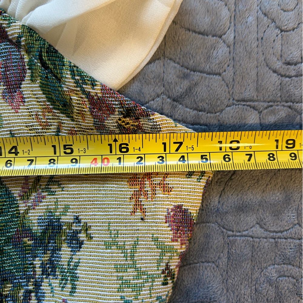 Cider Floral Tapestry Corset-Style Top Off Shoulder Boho Romantic Large - Picture 6 of 8